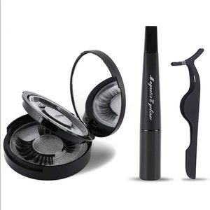 New - 2 Pairs Magnetic Eyeliner with Lashes